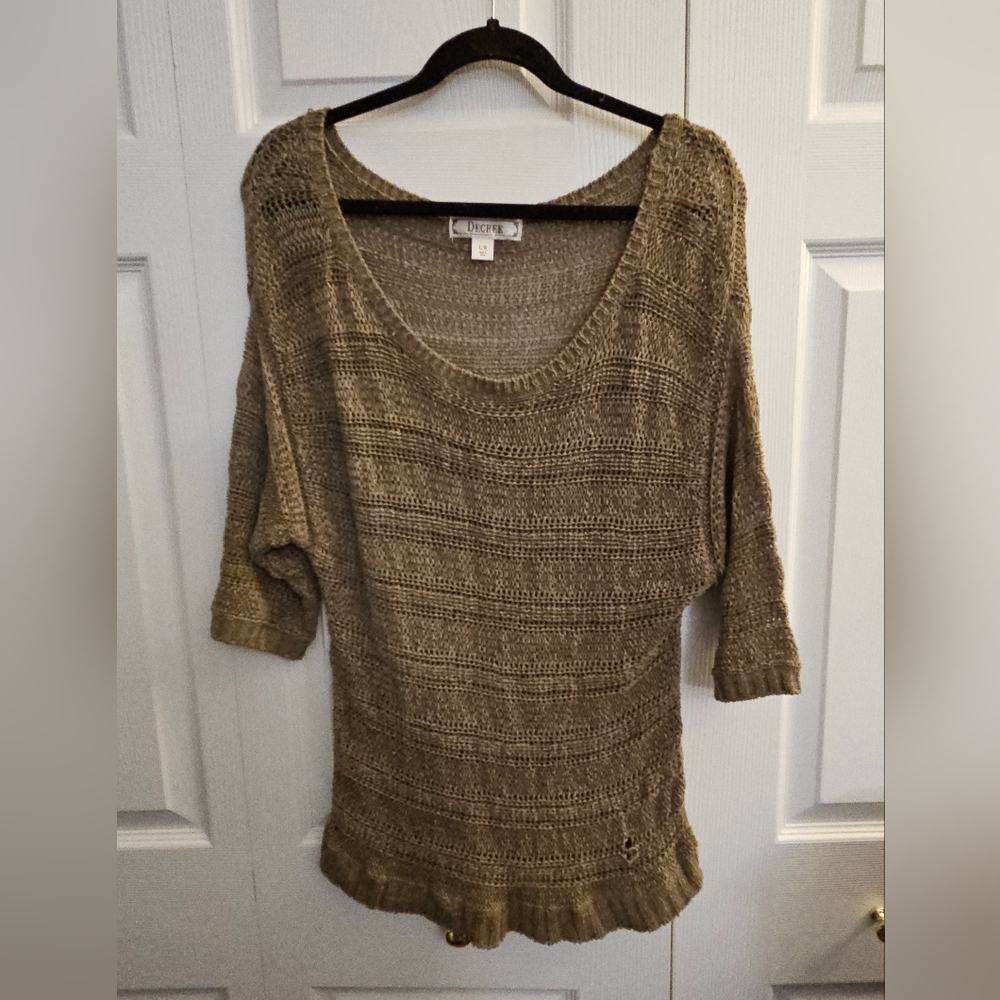 Decree BOHO Knit Sweater Large